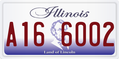 IL license plate A166002