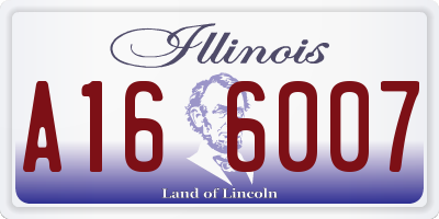 IL license plate A166007