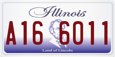 IL license plate A166011