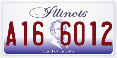 IL license plate A166012