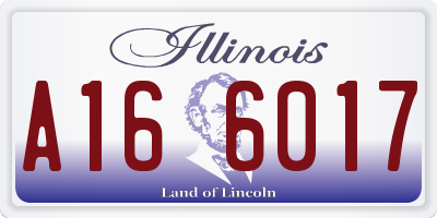 IL license plate A166017