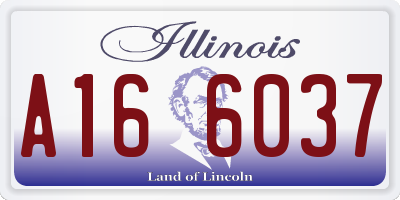 IL license plate A166037