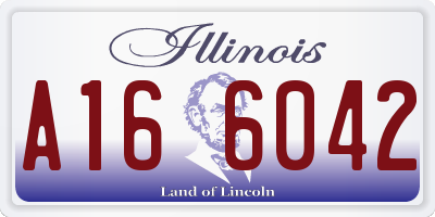 IL license plate A166042