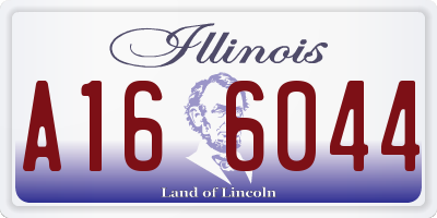 IL license plate A166044