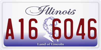 IL license plate A166046