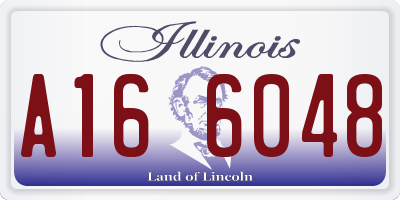 IL license plate A166048