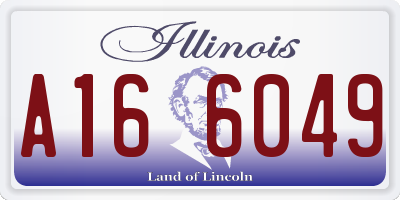 IL license plate A166049