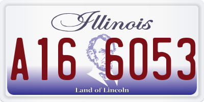 IL license plate A166053