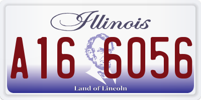 IL license plate A166056