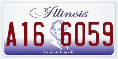 IL license plate A166059