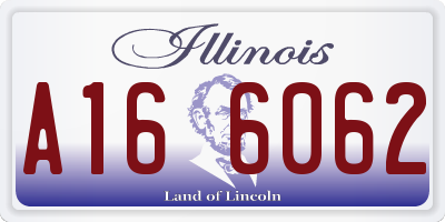 IL license plate A166062