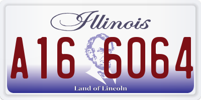 IL license plate A166064