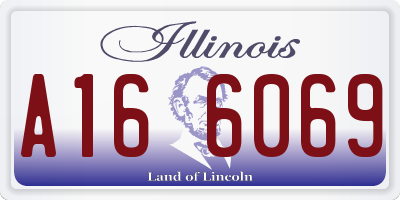 IL license plate A166069