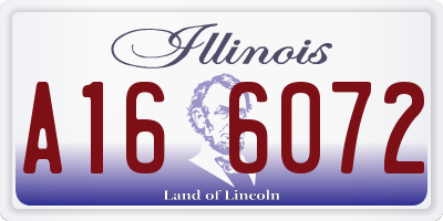 IL license plate A166072