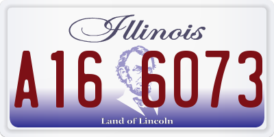 IL license plate A166073