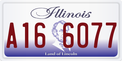 IL license plate A166077