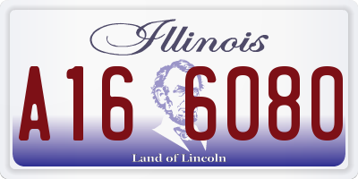 IL license plate A166080