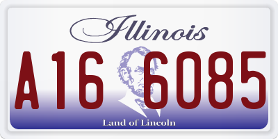 IL license plate A166085