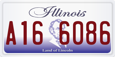 IL license plate A166086
