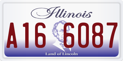 IL license plate A166087