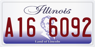 IL license plate A166092