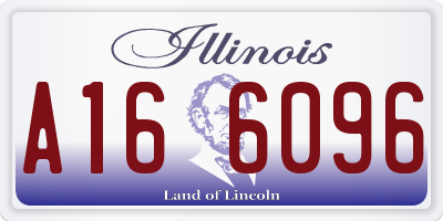 IL license plate A166096