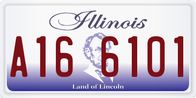 IL license plate A166101