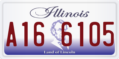 IL license plate A166105
