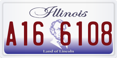 IL license plate A166108