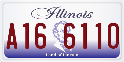 IL license plate A166110