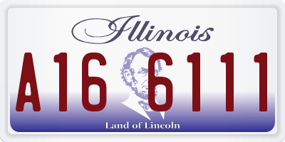 IL license plate A166111
