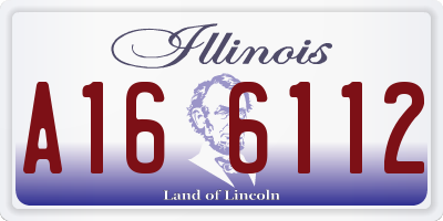 IL license plate A166112