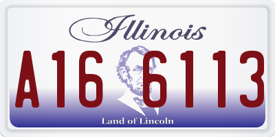 IL license plate A166113