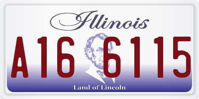 IL license plate A166115