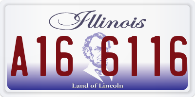 IL license plate A166116