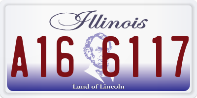 IL license plate A166117
