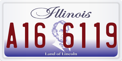 IL license plate A166119