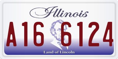 IL license plate A166124