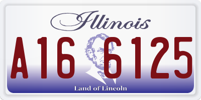 IL license plate A166125