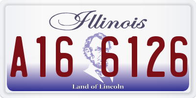IL license plate A166126