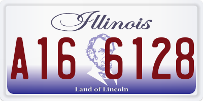 IL license plate A166128