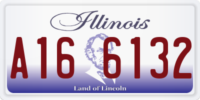 IL license plate A166132
