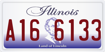 IL license plate A166133