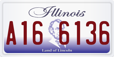IL license plate A166136