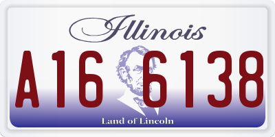 IL license plate A166138