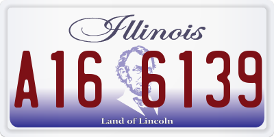 IL license plate A166139