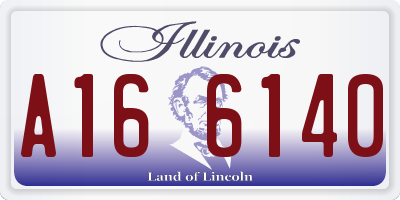 IL license plate A166140