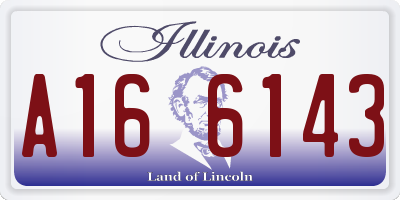 IL license plate A166143