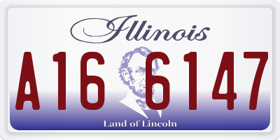 IL license plate A166147