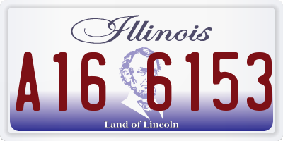 IL license plate A166153